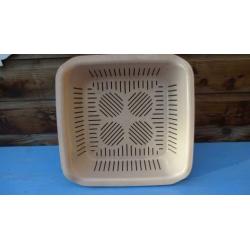 Vintage Aardappel/Groente Bak Bruin/Beige Curver Top staat'
