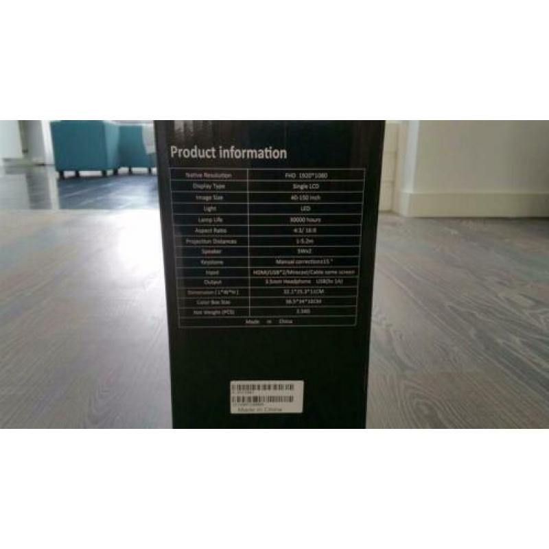 Nieuw! Full HD Beamer met Android/WIFI/LED lamp
