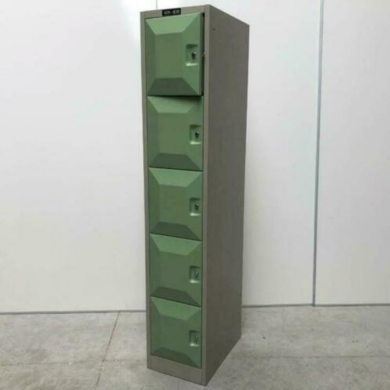 SONESTO 5-deurs stalen lockerkasten groen (grote partij)