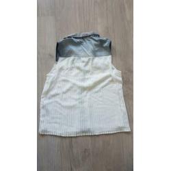 Nieuwe Only top maat 38 spijker icm wit. Mooie plissé rug!