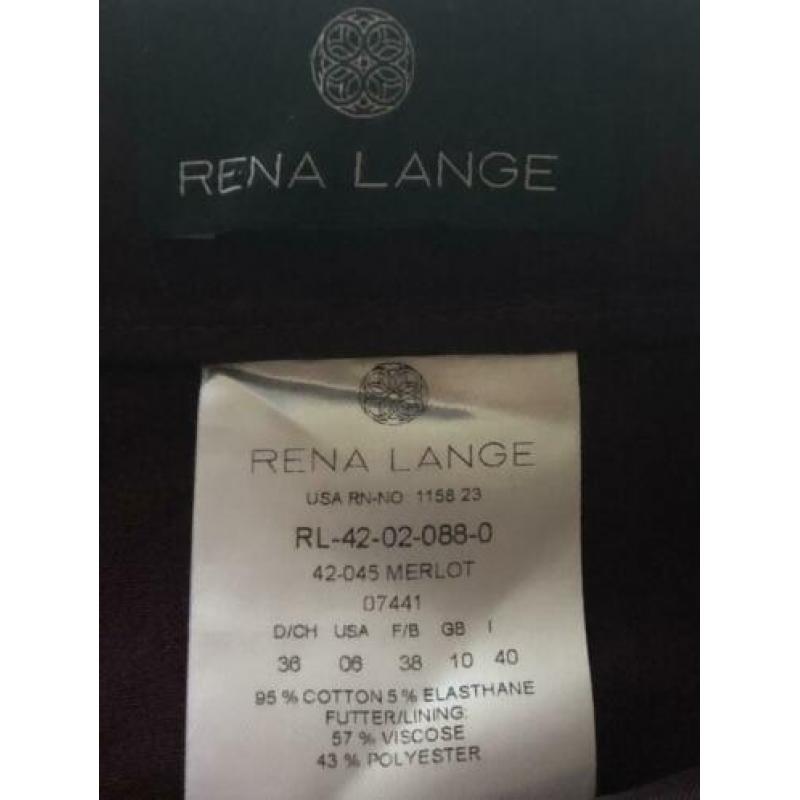 Rena Lange Maat 36 Bordeaux Travelstof Broek Pantalon
