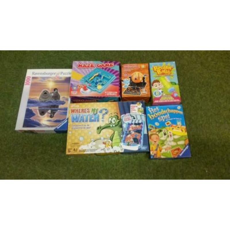 Spellen een set spellen en een puzzel bijna gratis