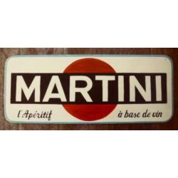 Groot houten reclamebord/Martini/Italië/pizzeria/etalage