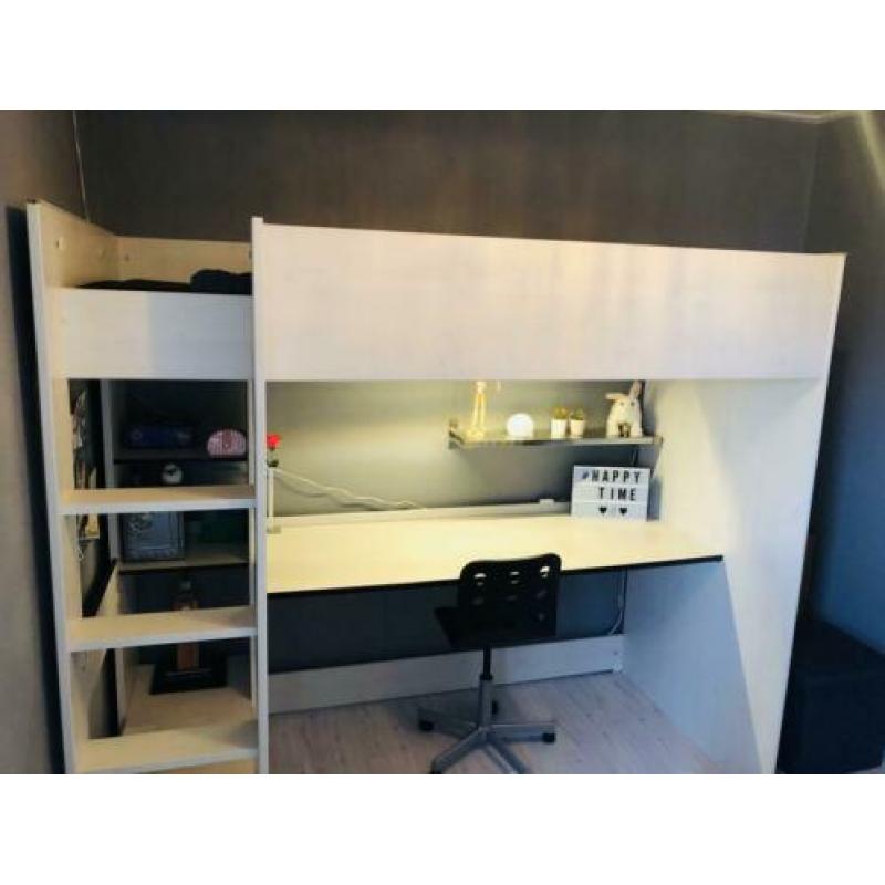 Hoogslaper Smoozy met bureau en opbergruimte