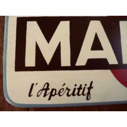 Groot houten reclamebord/Martini/Italië/pizzeria/etalage