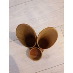 Bureau accessoire hout uit Jamaica nieuw!