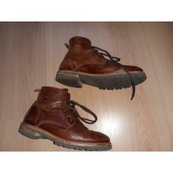 Panama jack schoenen/bruin leren boots Panama jack/ laars