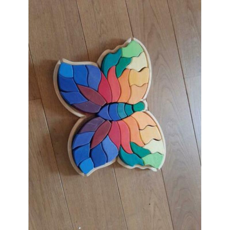 Houten vlinderpuzzel