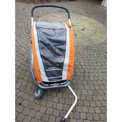 Fietskar KidCar Comfort voor 2 kinderen incl. babyschalen