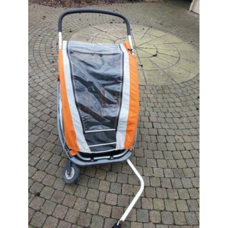Fietskar KidCar Comfort voor 2 kinderen incl. babyschalen