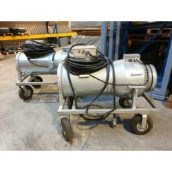 Heteluchtkanon industrieel gebouwd 15.000 watt
