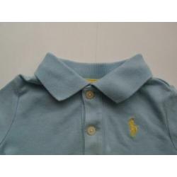 Ralph Lauren Blauw Polo Shirtje Tshirt Poloshirt Shirt mt 74
