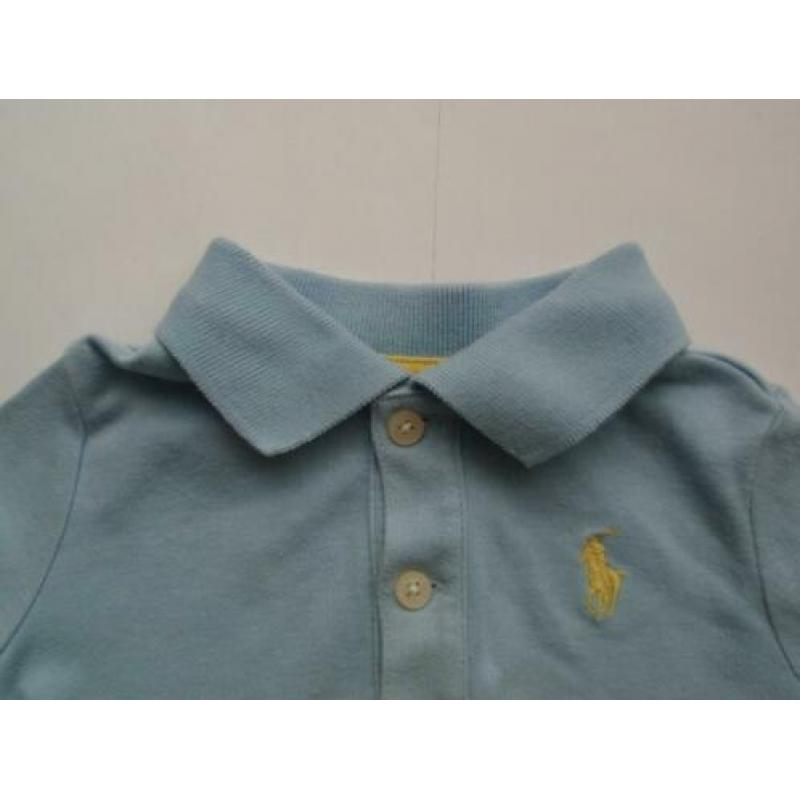 Ralph Lauren Blauw Polo Shirtje Tshirt Poloshirt Shirt mt 74