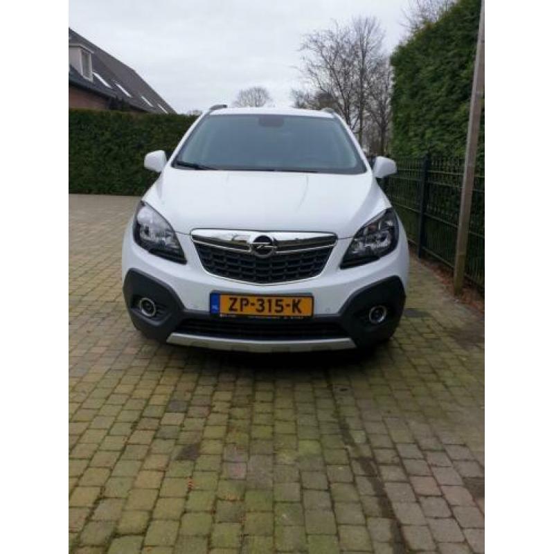 Opel Mokka 1.6 16V 85KW 2015 Wit Navi, trekhaak. Nieuwstaat