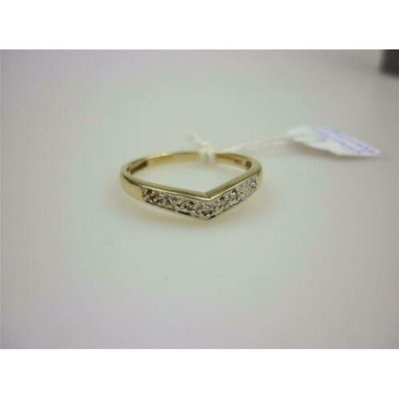 Ring goud met diamanten / Z6222