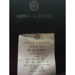 Rena Lange Maat 36 Bordeaux Travelstof Broek Pantalon