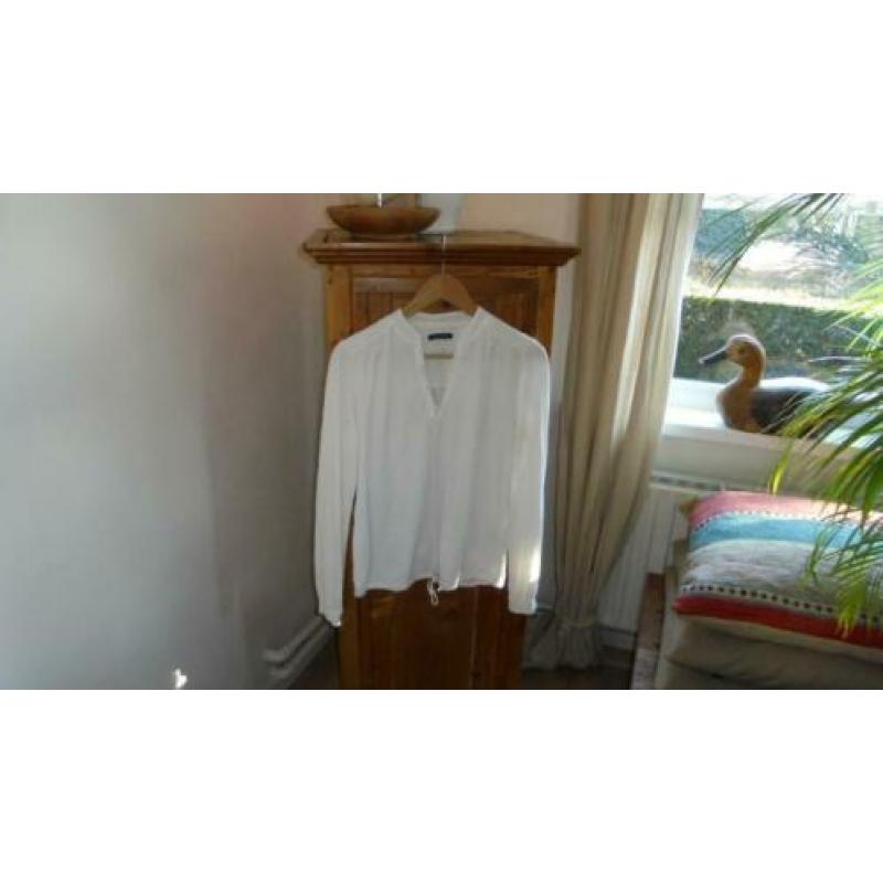 Ivoor kleurig shirt van Marc O'Polo maat M ( zie details)