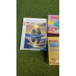 Spellen een set spellen en een puzzel bijna gratis