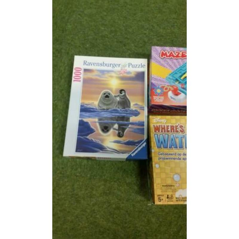 Spellen een set spellen en een puzzel bijna gratis