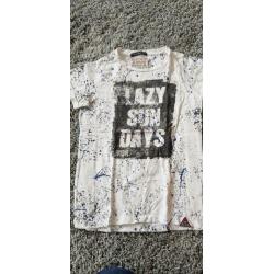 Retour shirt wit met print maat 140
