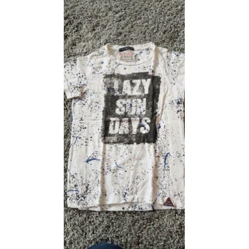 Retour shirt wit met print maat 140