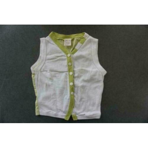 NIEUW Jottum Vest Vestje Wit Lime Giletje, Gilet, Mt. 110