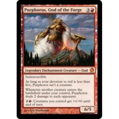 MTG magic Purphoros, god of the forge - theros mythic