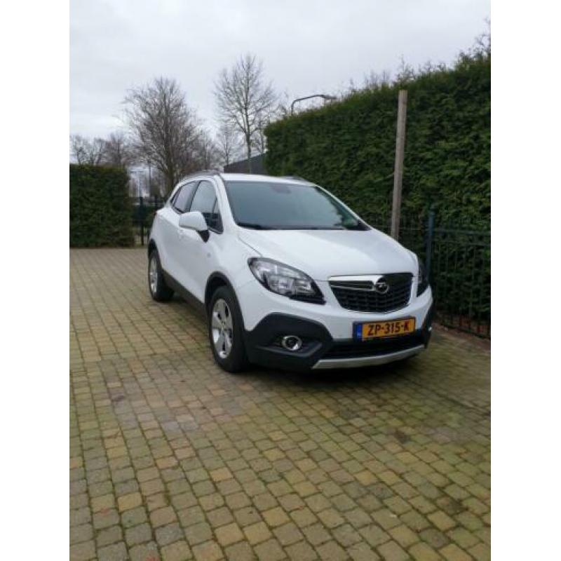 Opel Mokka 1.6 16V 85KW 2015 Wit Navi, trekhaak. Nieuwstaat