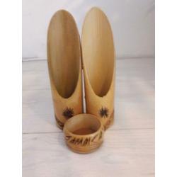 Bureau accessoire hout uit Jamaica nieuw!