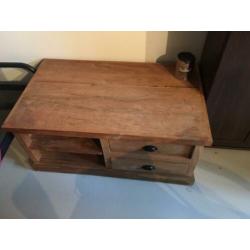 Teakhouten salontafel