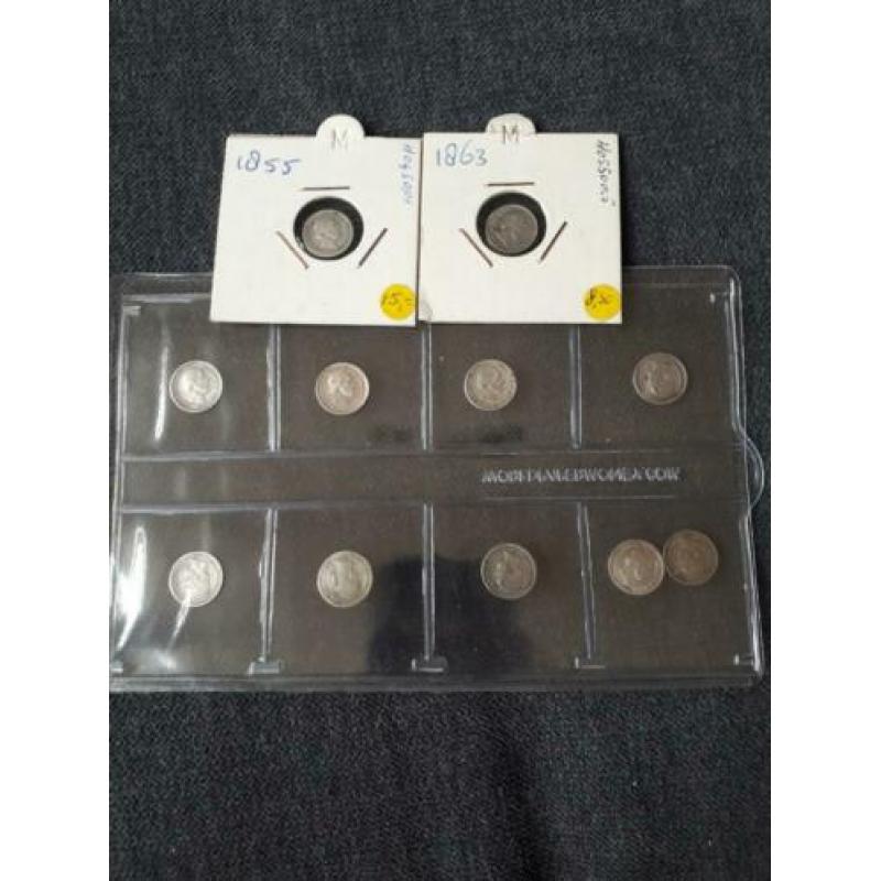 5 cent Koning Willem III munten