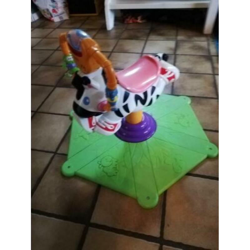 Rodeo zebra voor kinderen.