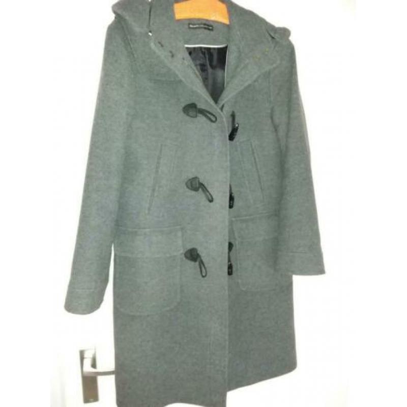 Bijenkorf collection grijze winterjas maat 40 zgan