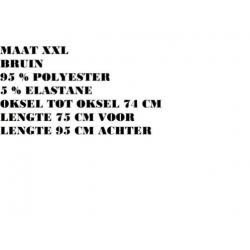 Maat xxl - bruin geprint - tuniek