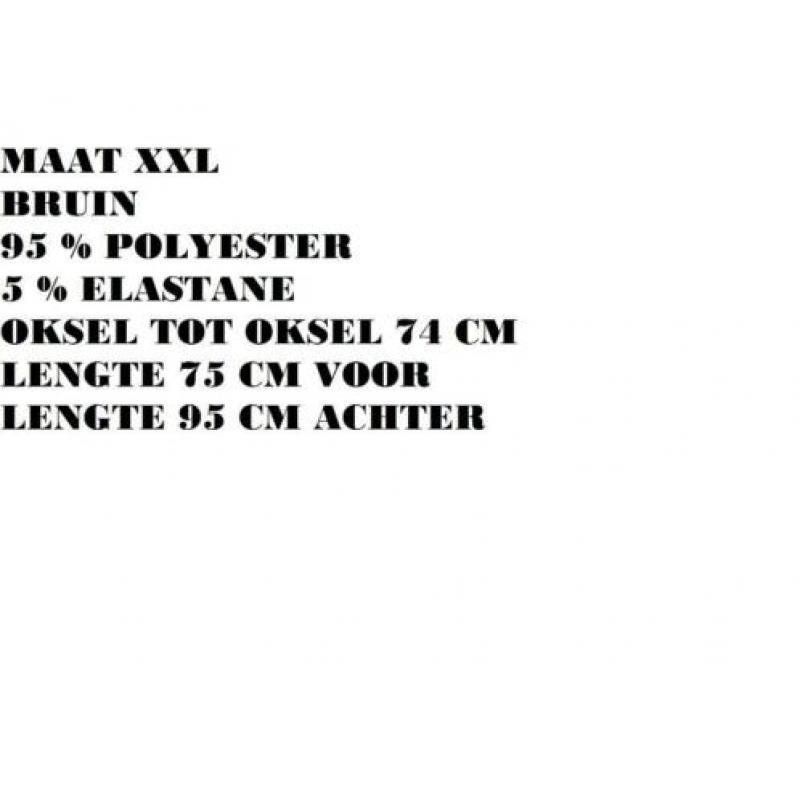 Maat xxl - bruin geprint - tuniek