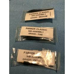 Parker Penpunt Nib Classic Staal Extra Fine, Fine en Medium