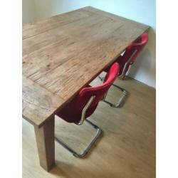 Teak Eettafel Loods 5 (180 l x 90 b x 79 h)