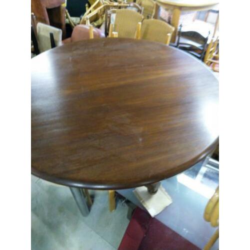 Ronde eiken eettafel