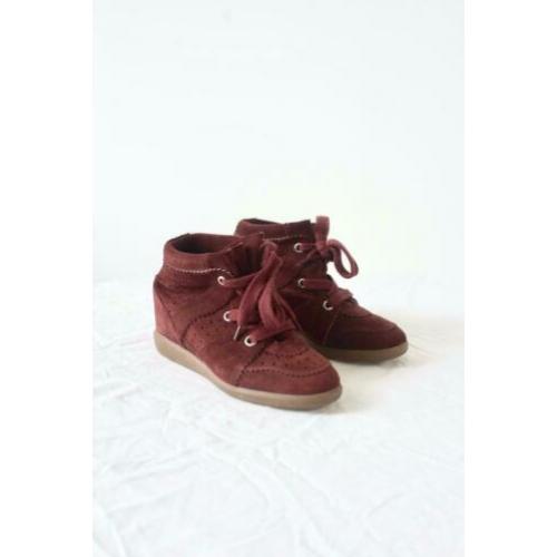 Isabel Marant etoile sneaker wedges suede bobby maat 37