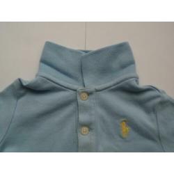 Ralph Lauren Blauw Polo Shirtje Tshirt Poloshirt Shirt mt 74