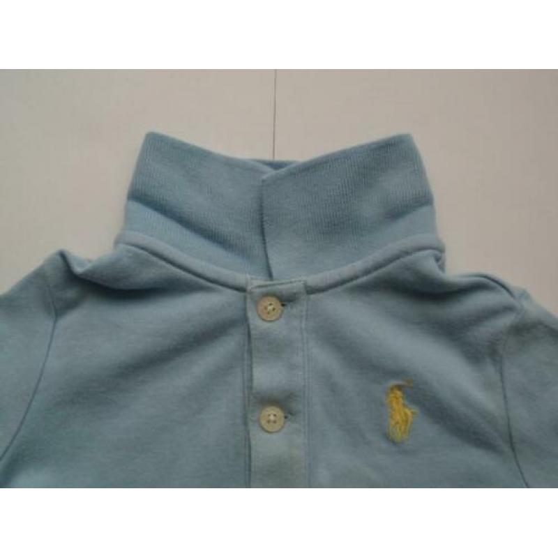 Ralph Lauren Blauw Polo Shirtje Tshirt Poloshirt Shirt mt 74
