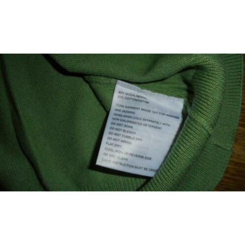 Nieuw! Olijfkleurige mooie top van Merd Du Nord mt XL