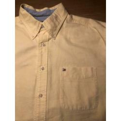 Tommy Hilfiger overhemd blouse. Maat: L. Kleur: Geel.