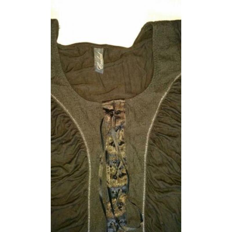 Nette git-zwarte top, mt m