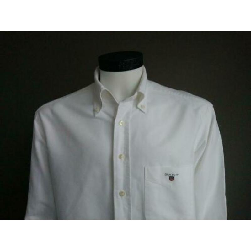 Gant overhemd. Kleur Wit. Maat L. Regular Fit.