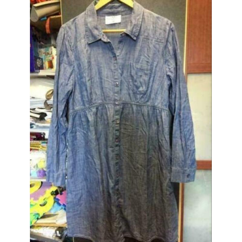 H &m denim tuniek, maat; m/l