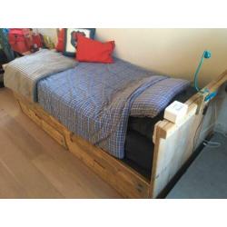 Steigerhout bed 90x200