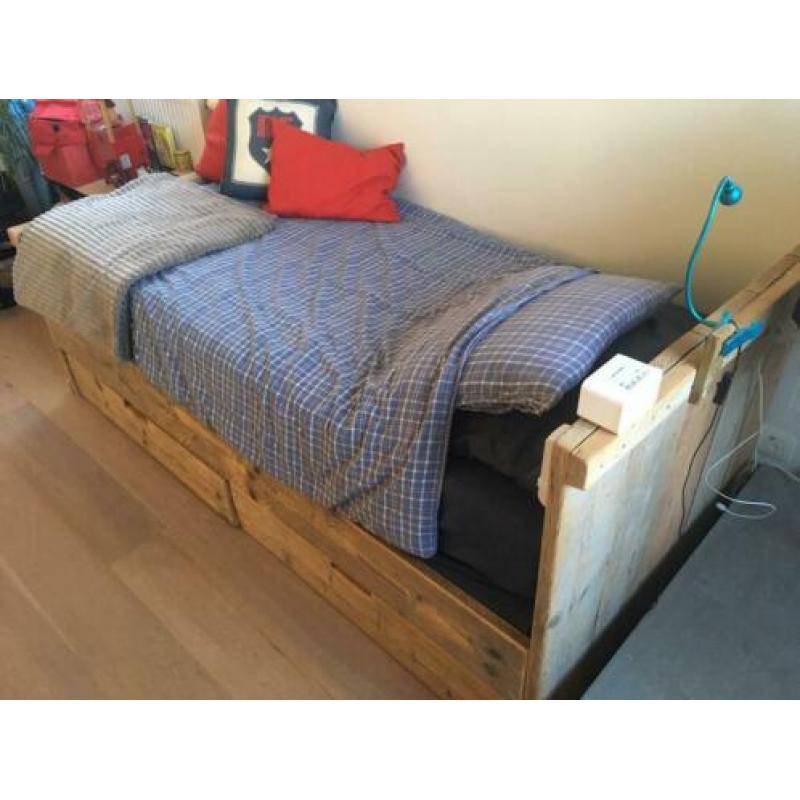 Steigerhout bed 90x200