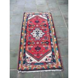 Vintage perzisch India tapijt 125 x 67 cm