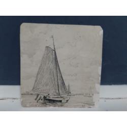Originele oost indisch inkt tekening